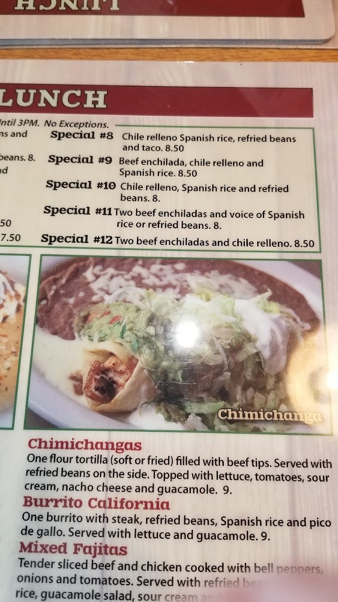 Menu El Canelo Mexican Restaurant-4