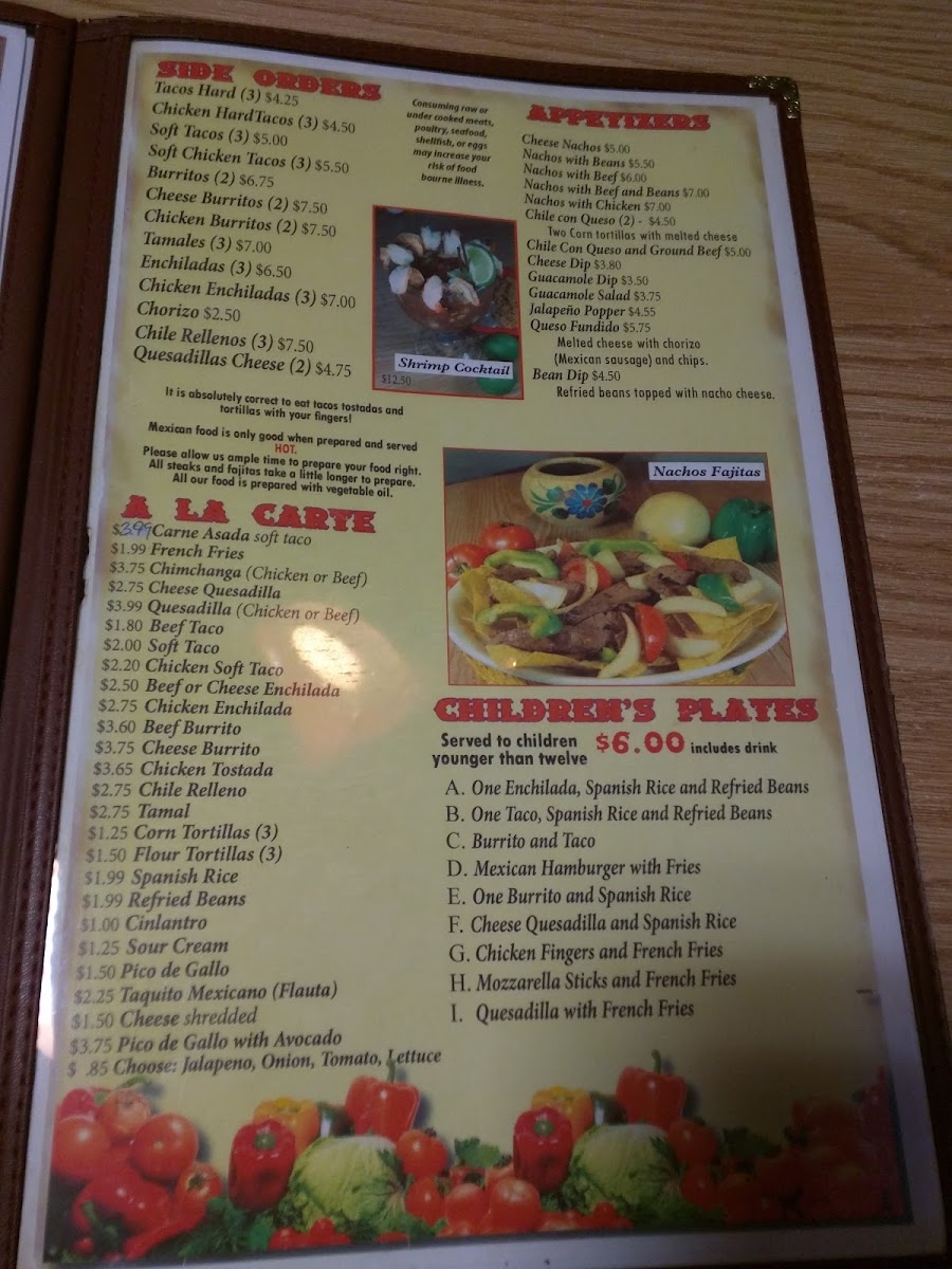 Menu El Canelo Mexican Restaurant-7