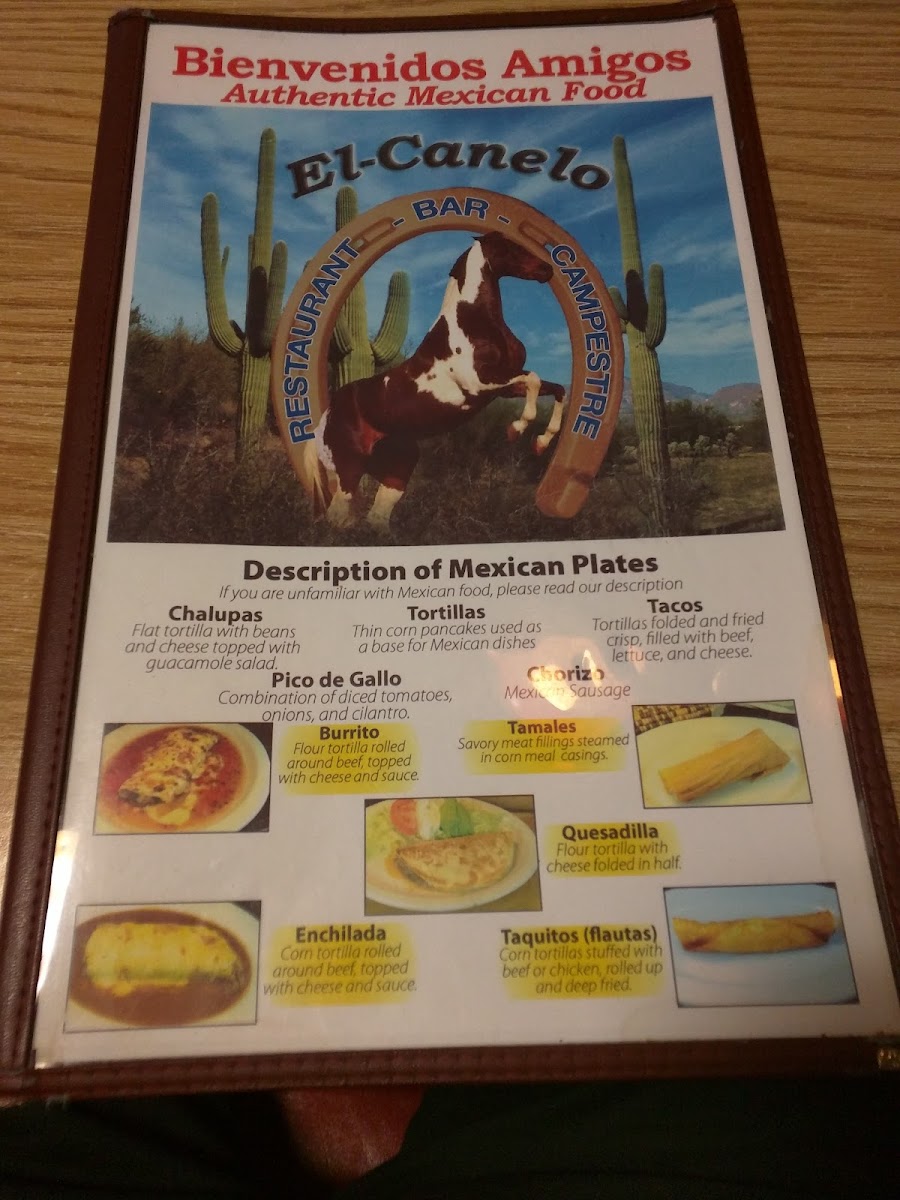 Menu El Canelo Mexican Restaurant-9