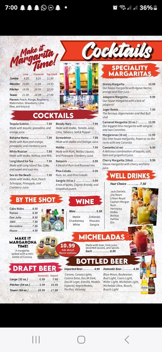 Menu El Carnaval Mexican Restaurant Llc-4