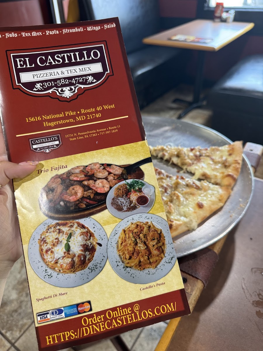 Menu El Castillo Pizzeria & Tex-Mex-1