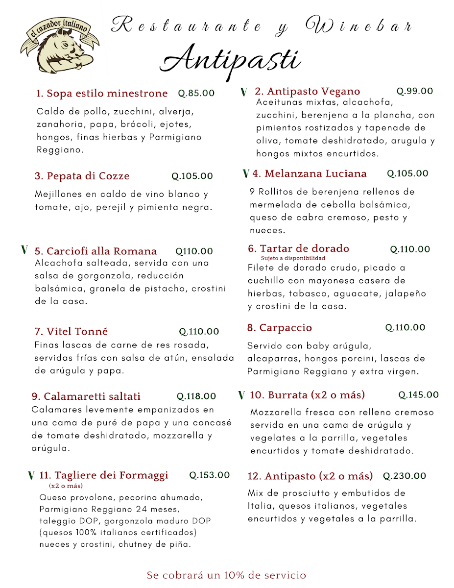 Menu El Cazador Italiano-4