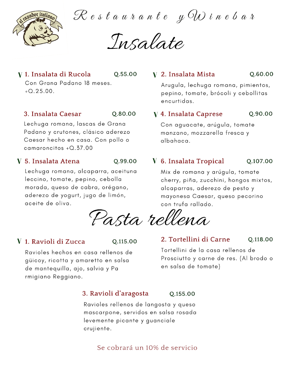 Menu El Cazador Italiano-6