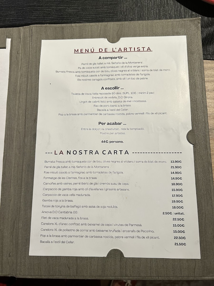 Menu El Celler De L’Artista-4