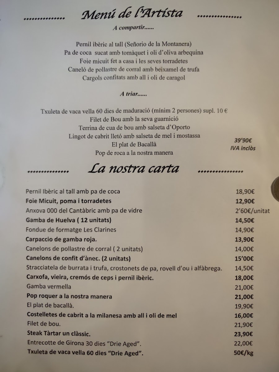 Menu El Celler De L’Artista-6