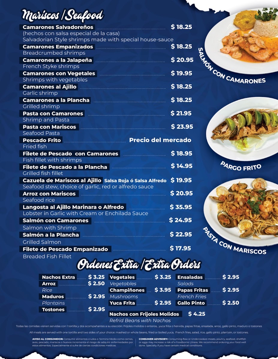 Menu El Centroamericano Restaurant Y Liquor Bar-5