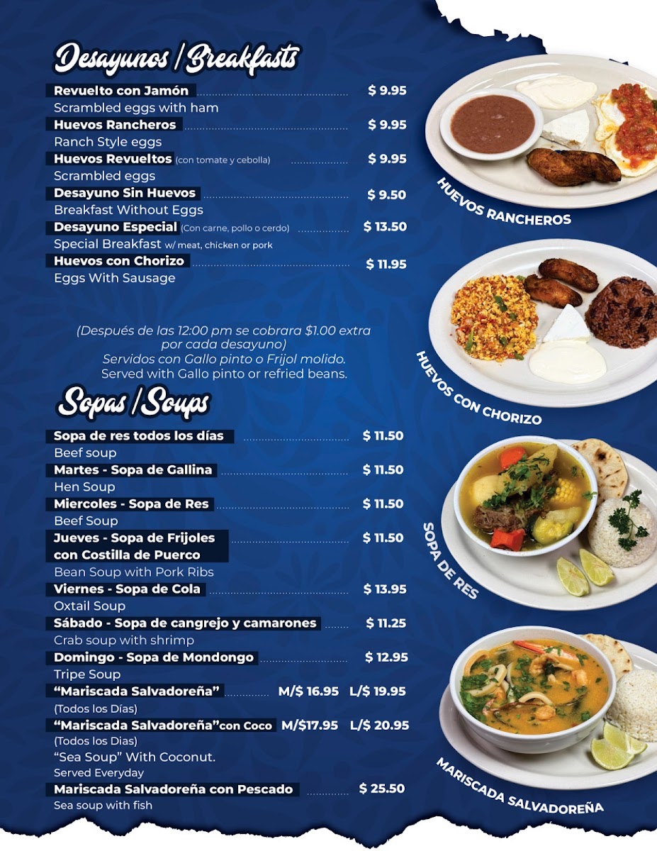 Menu El Centroamericano Restaurant Y Liquor Bar-6