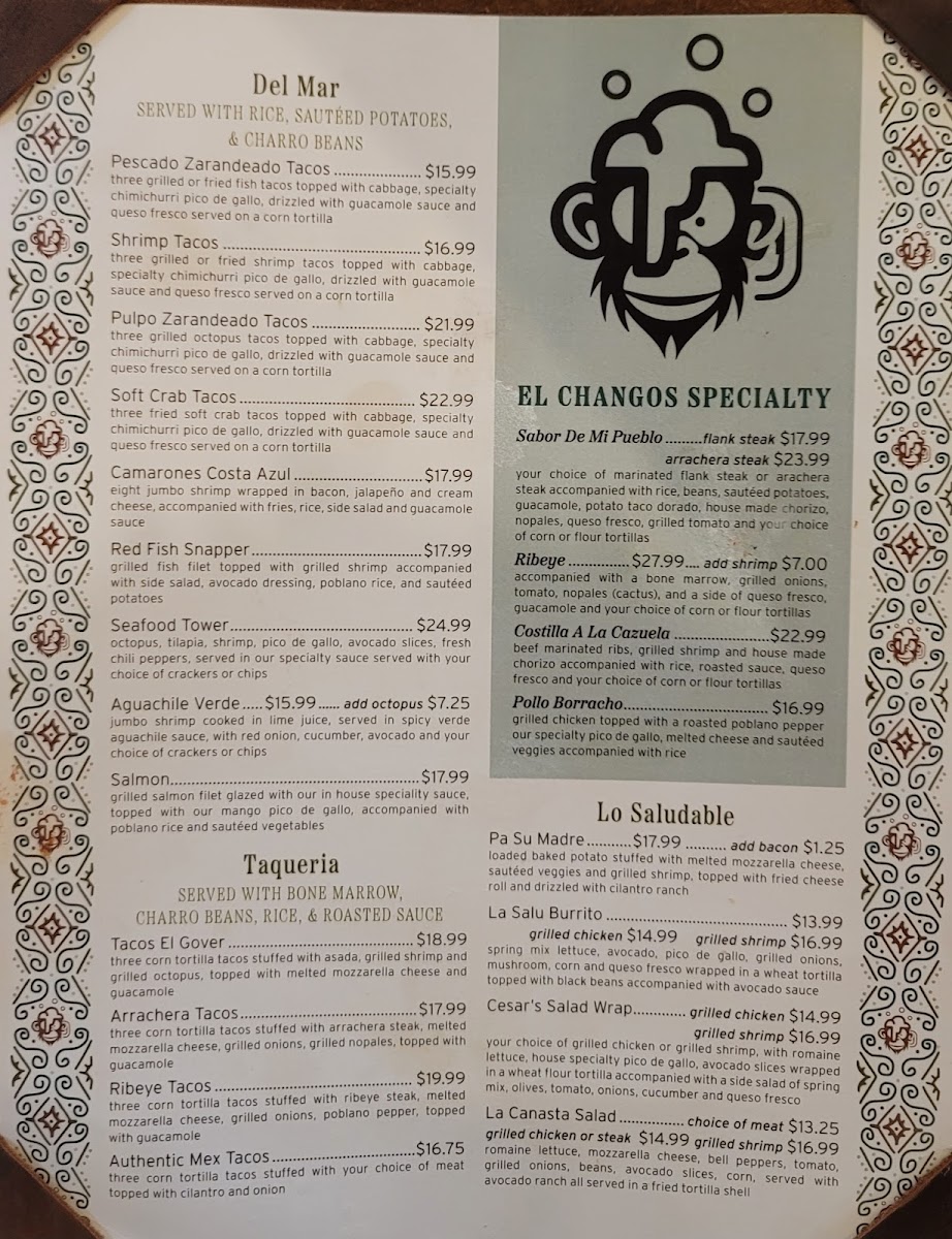 Menu El Chango Borracho-2