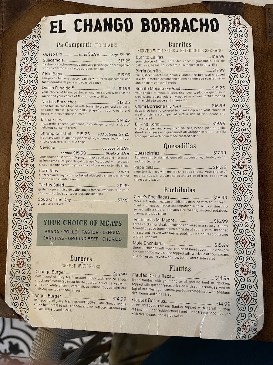 Menu El Chango Borracho-3
