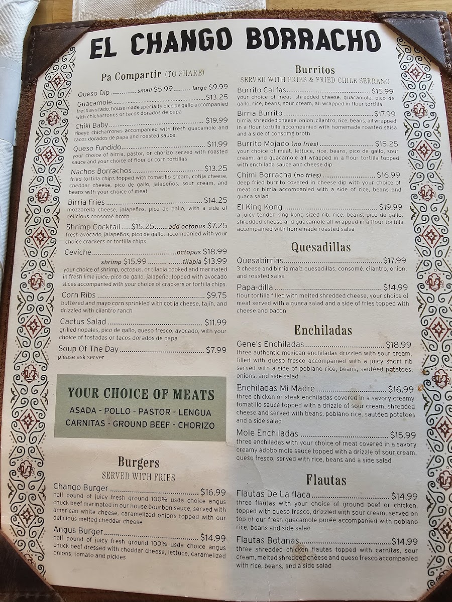 Menu El Chango Borracho-5