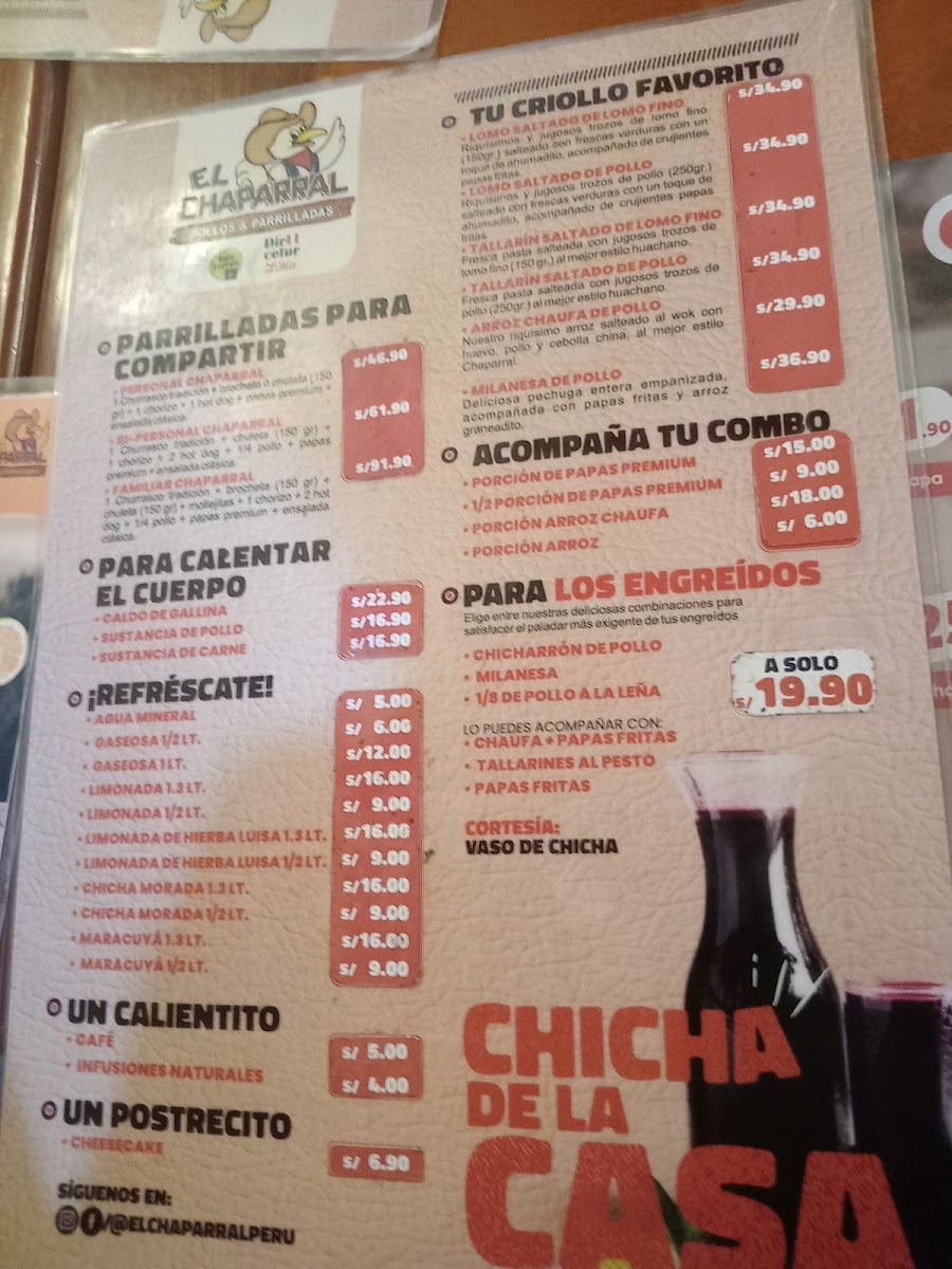 Menu 'el Chaparral' Pollos A La Brasa-3