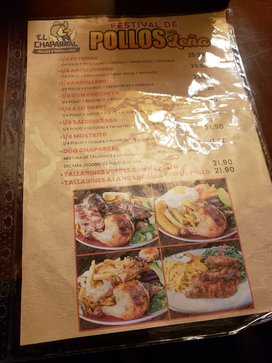 Menu 'el Chaparral' Pollos A La Brasa-8