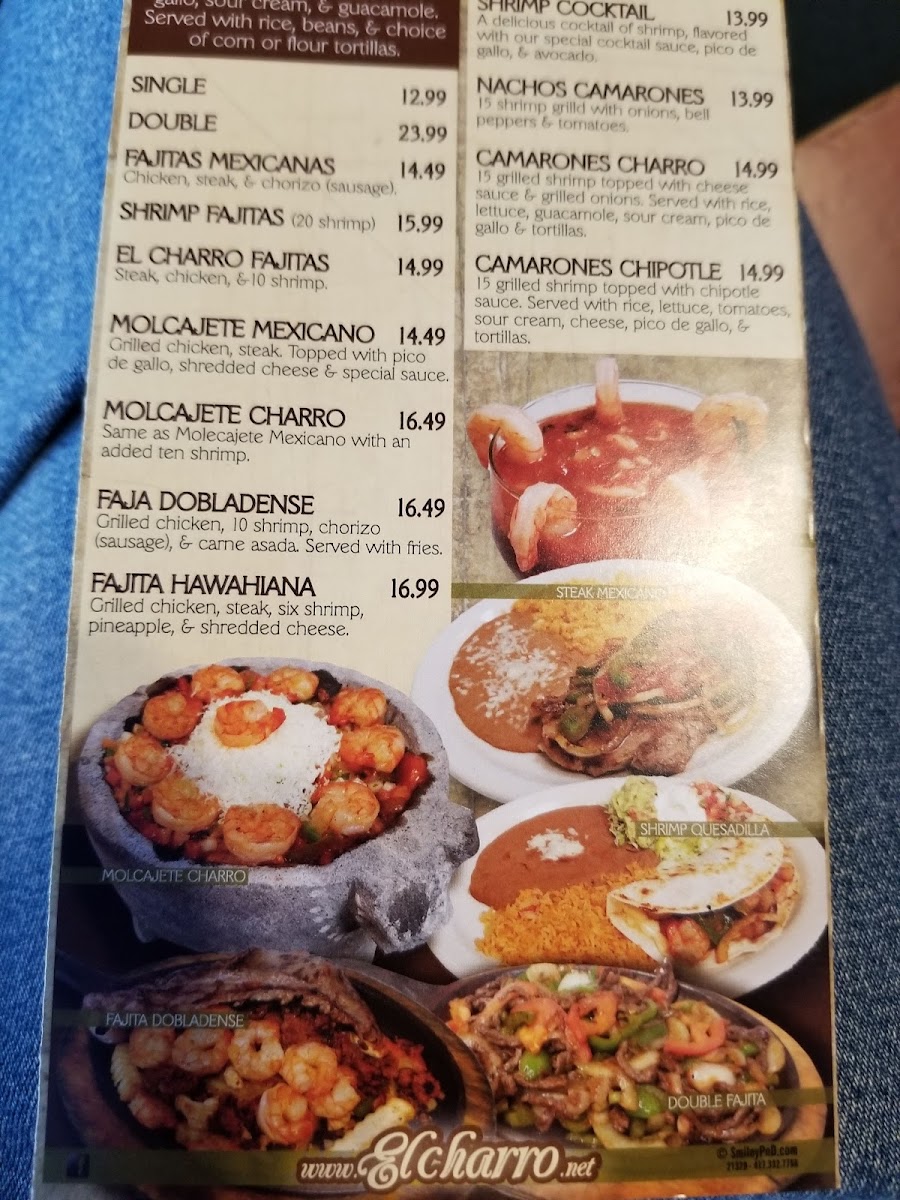 Menu El Charro Mexican Restaurant-7