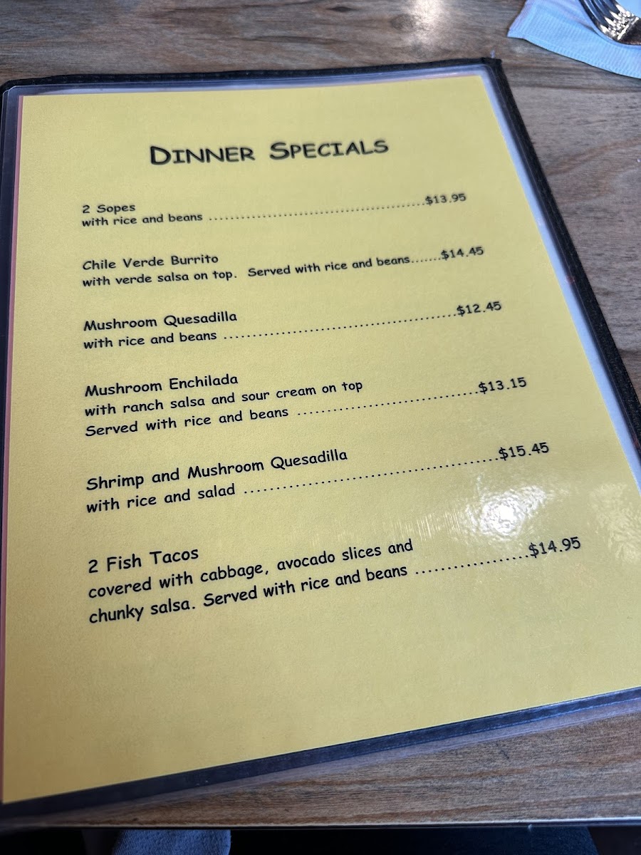 Menu El Chino Mexican Restaurant-7