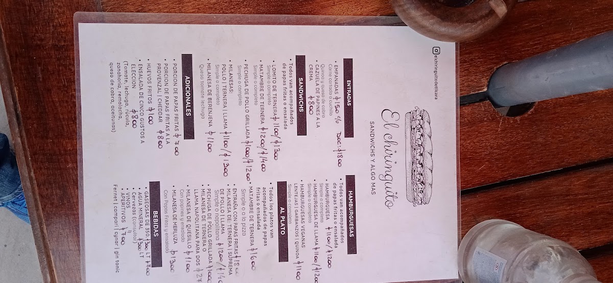 Menu El Chiringuito De Tilcara-5