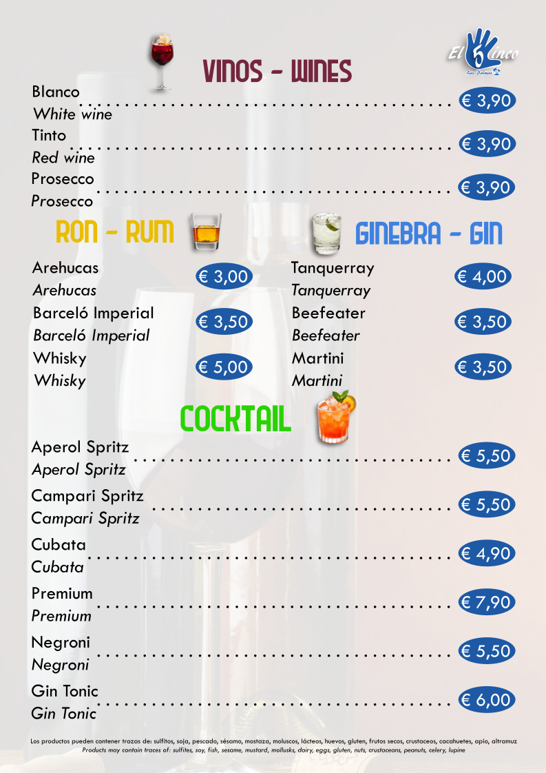 Menu El Cinco- Cafeteria Y Comida Casera-1