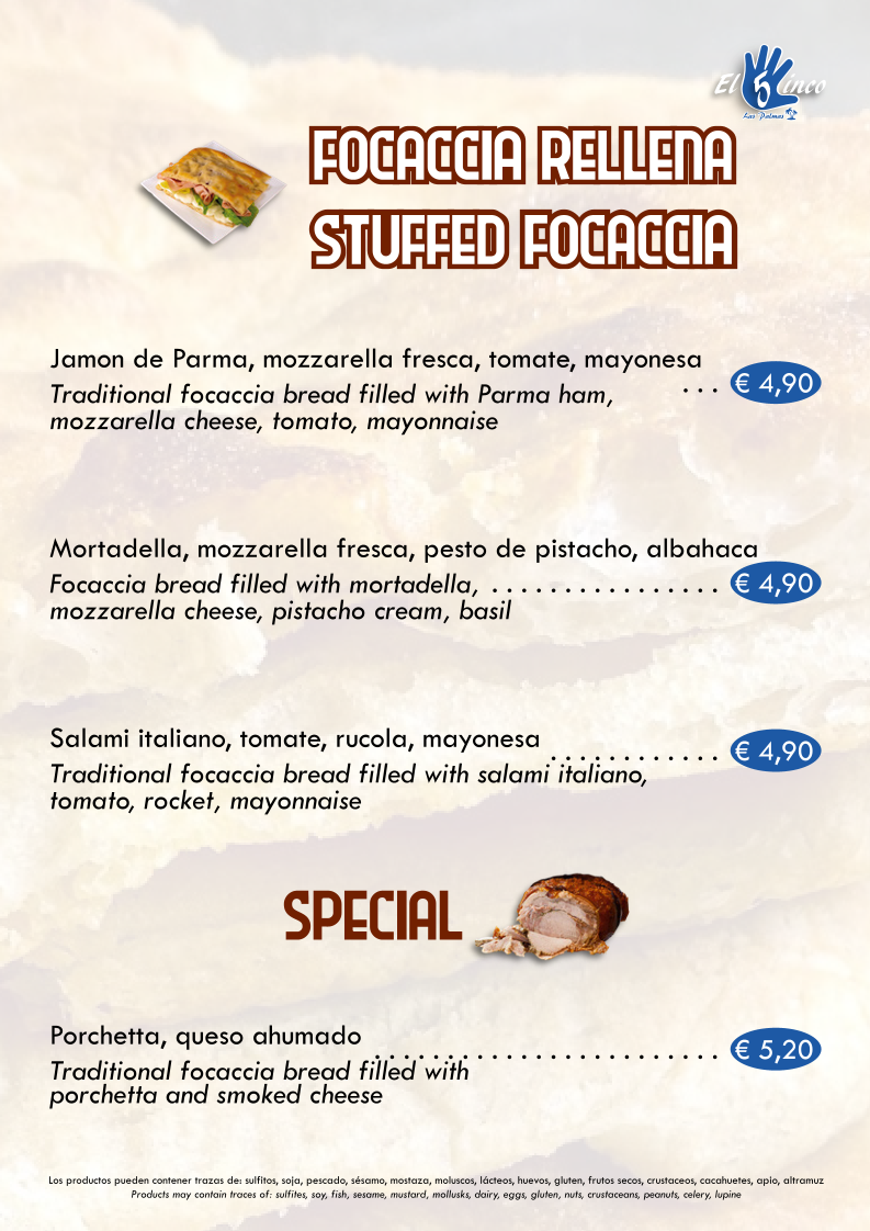 Menu El Cinco- Cafeteria Y Comida Casera-2