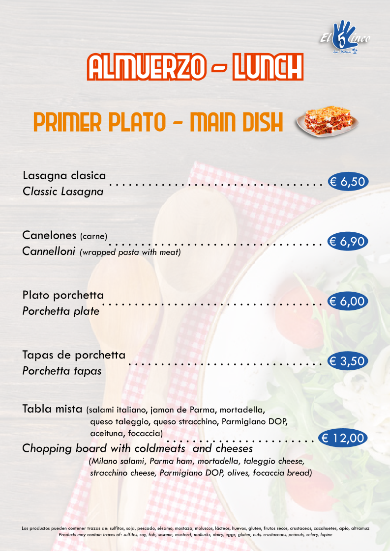 Menu El Cinco- Cafeteria Y Comida Casera-8