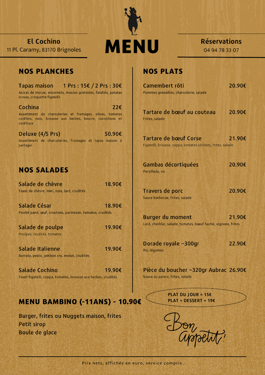 Menu El Cochino-1