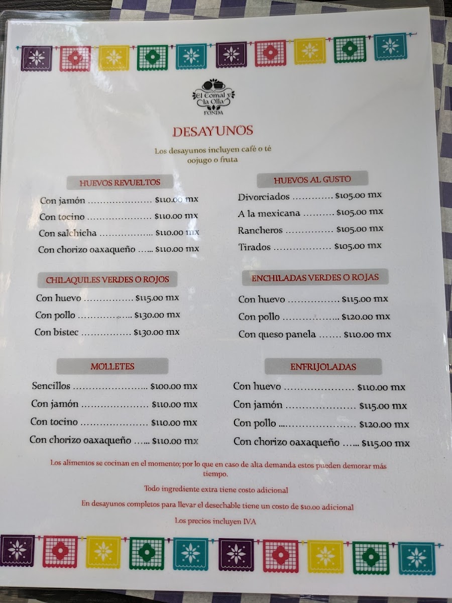 Menu El Comal Y La Olla-5