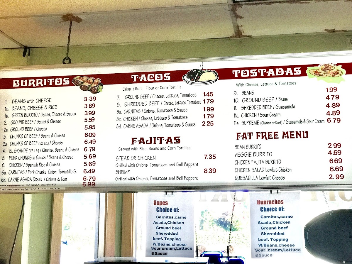 Menu El Conejito Mexican Food-10