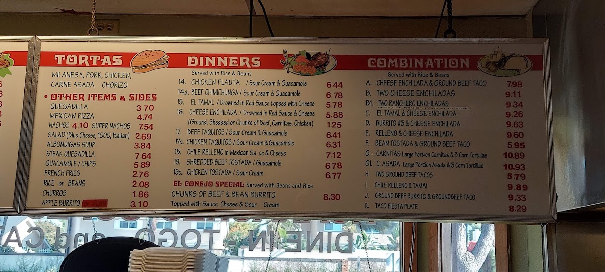Menu El Conejito Mexican Food-5
