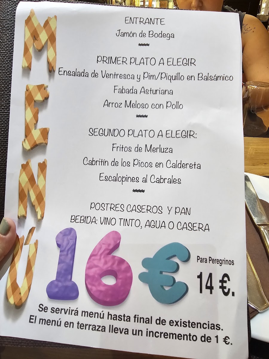 Menu El Congreso De Benjamín-1