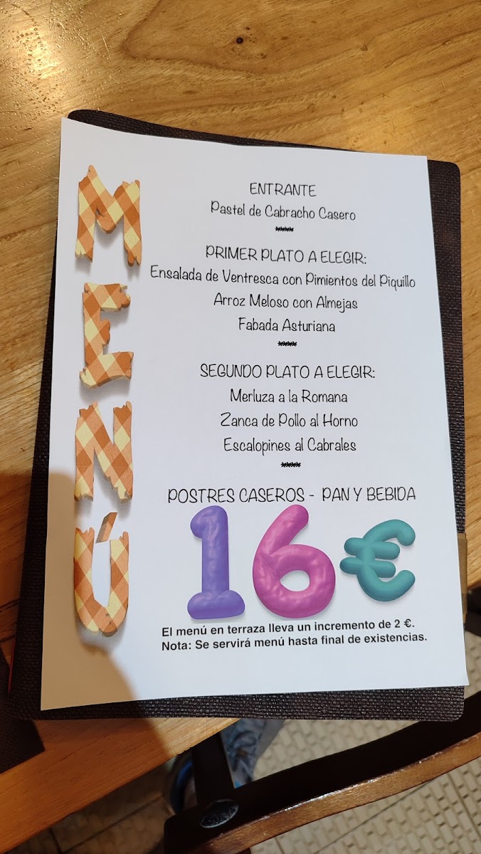 Menu El Congreso De Benjamín-2