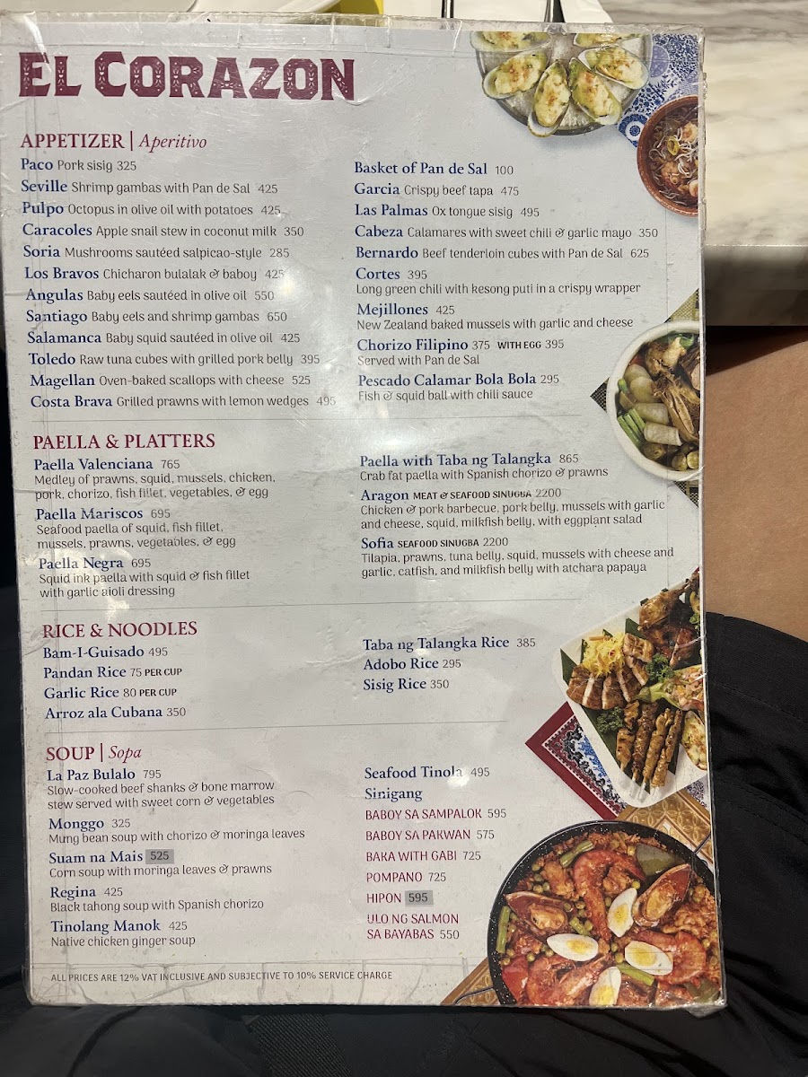 Menu El Corazon-4