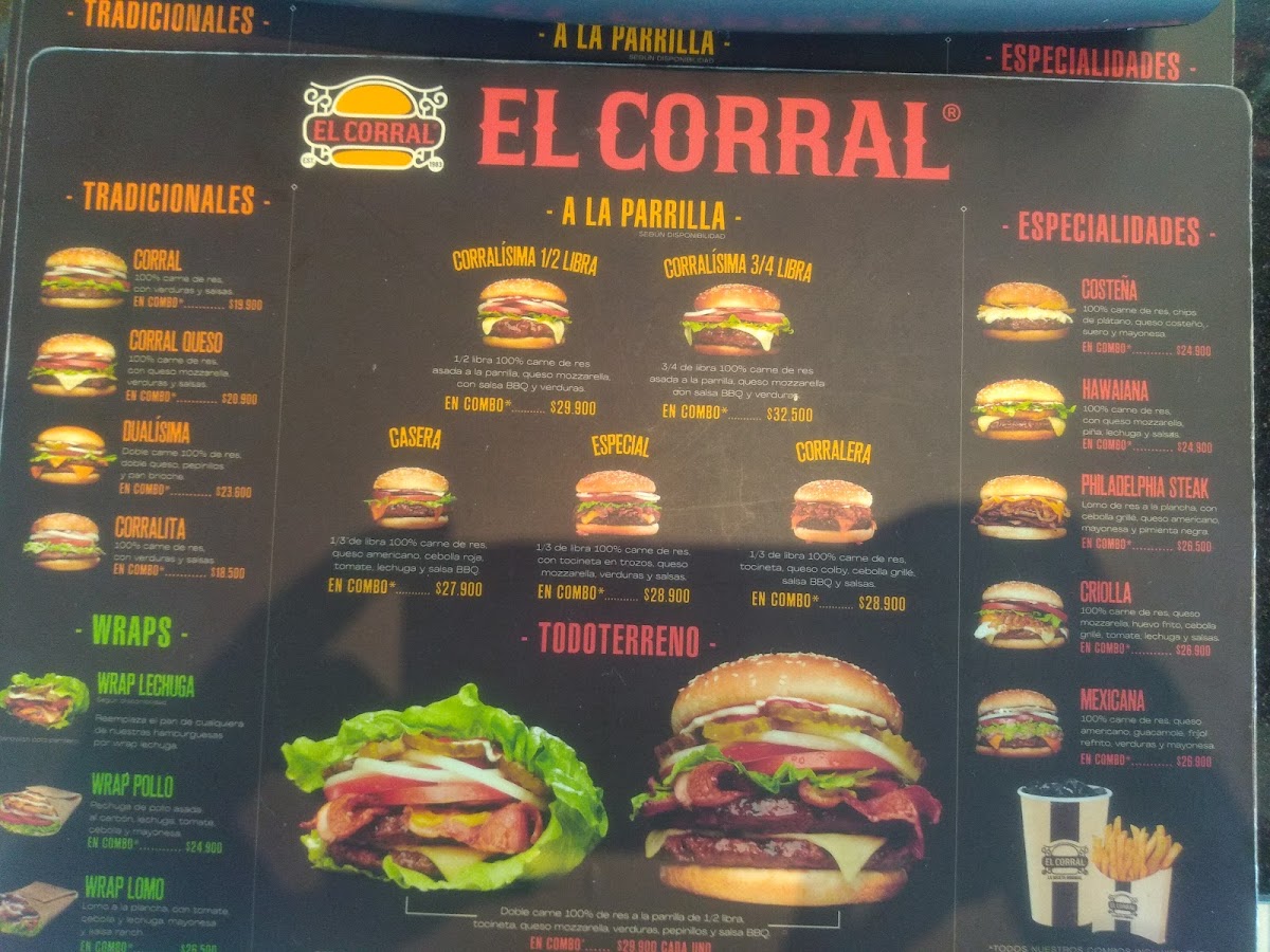 Menu El Corral Unicentro Palmira-3