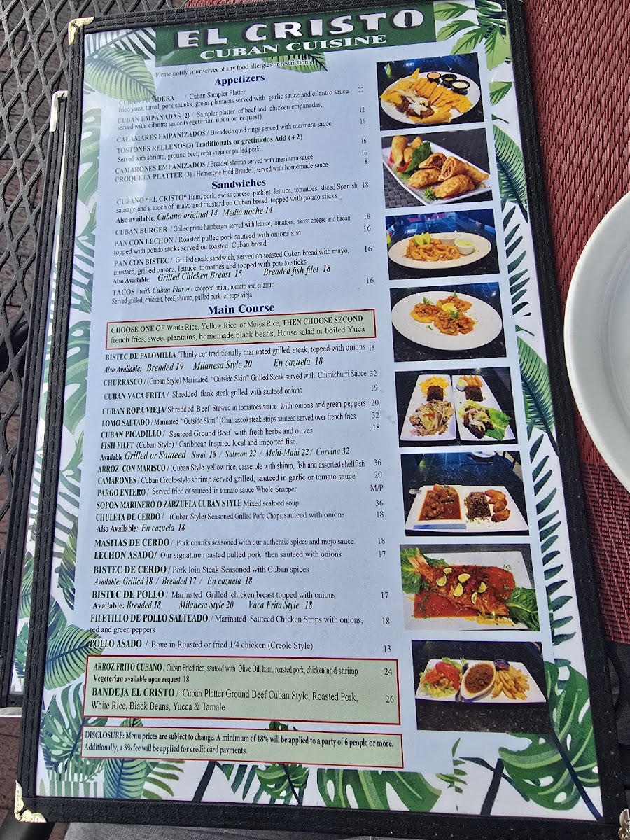 Menu El Cristo Restaurant-1