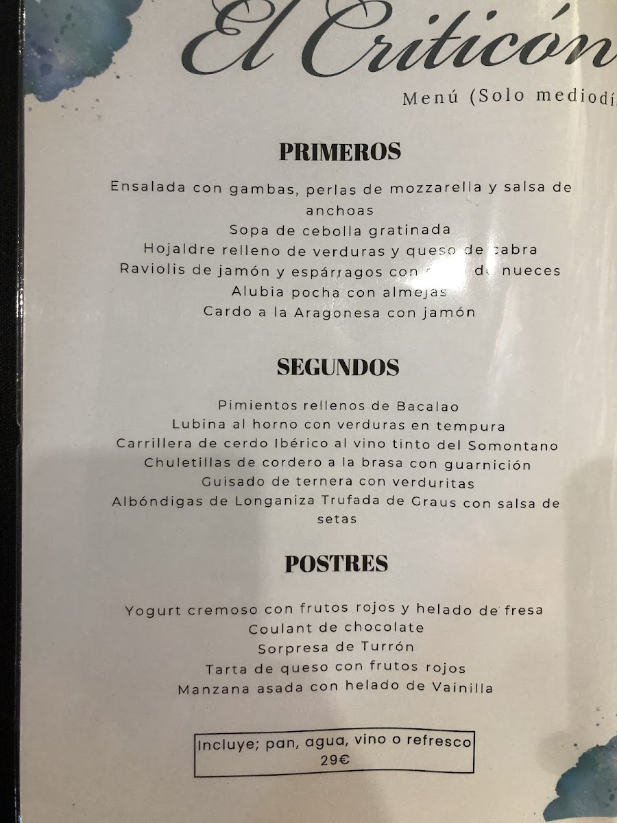 Menu El Criticón Restaurante-10