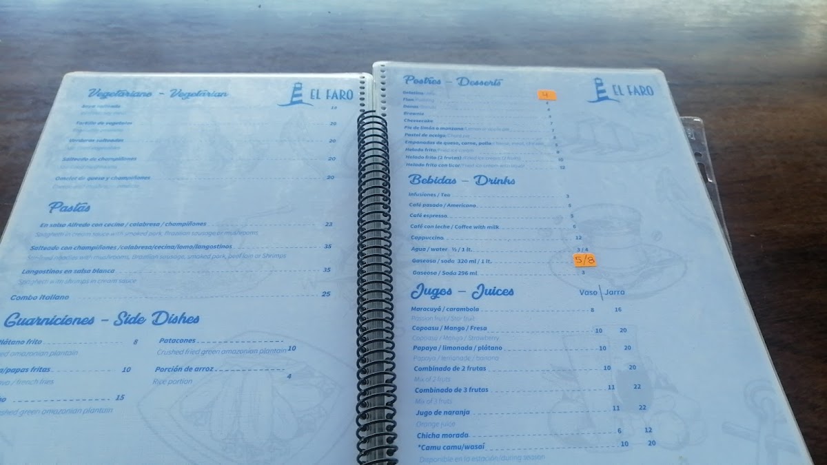 Menu El Faro Restaurant-3