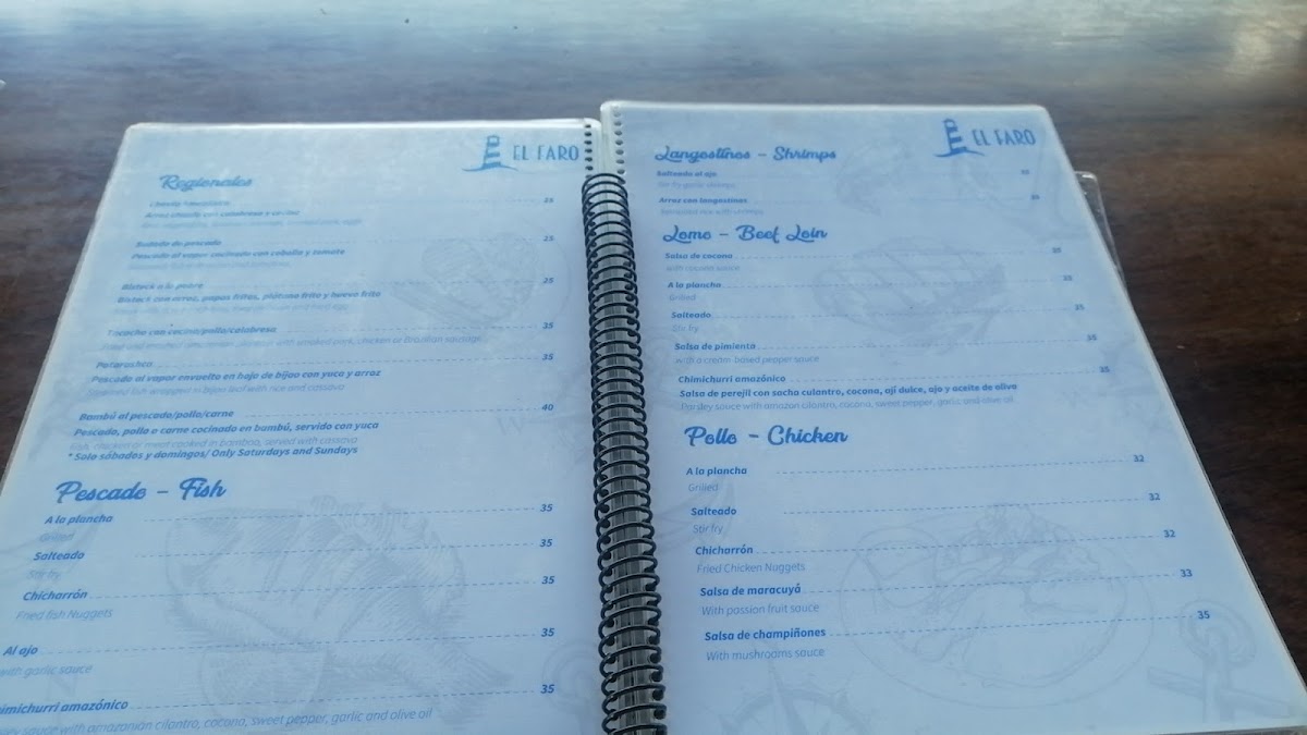 Menu El Faro Restaurant-4