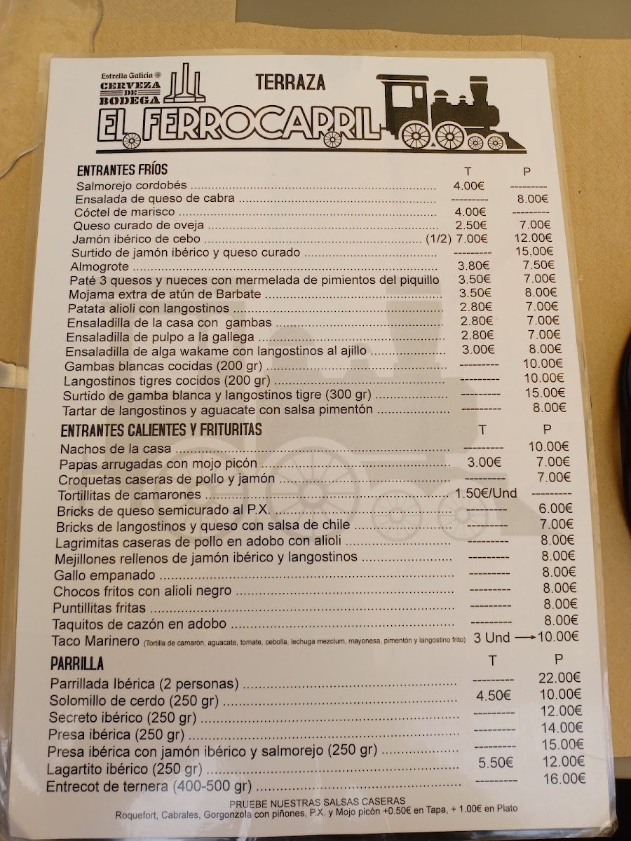 Menu El Ferrocarril-4