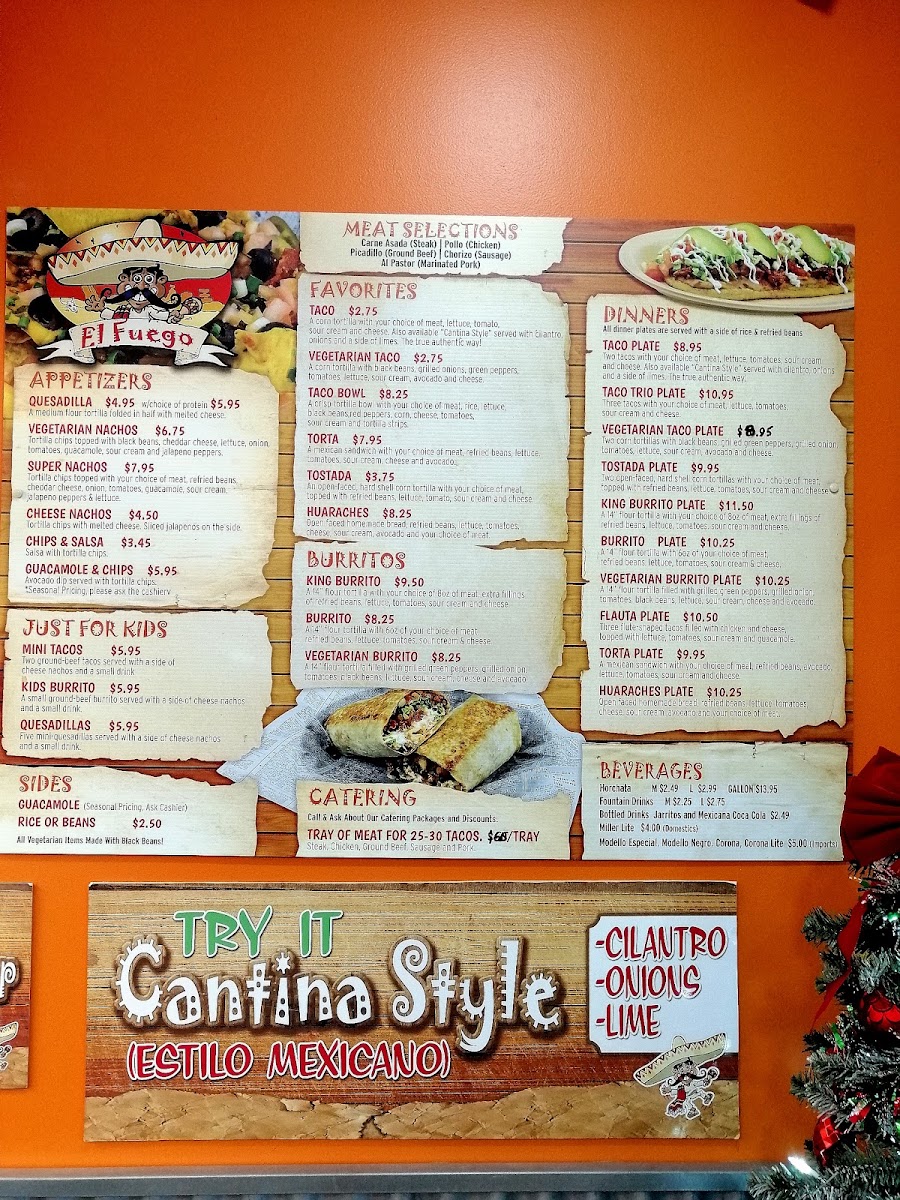 Menu El Fuego Tacos & Burritos-10