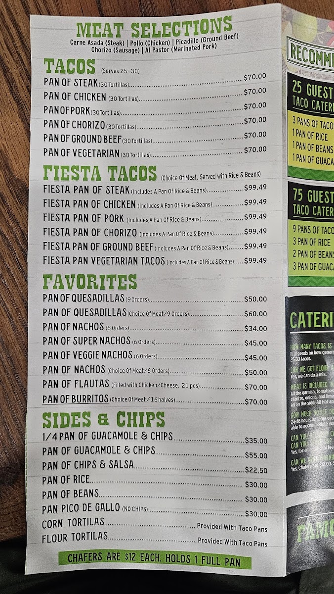 Menu El Fuego Tacos & Burritos-2