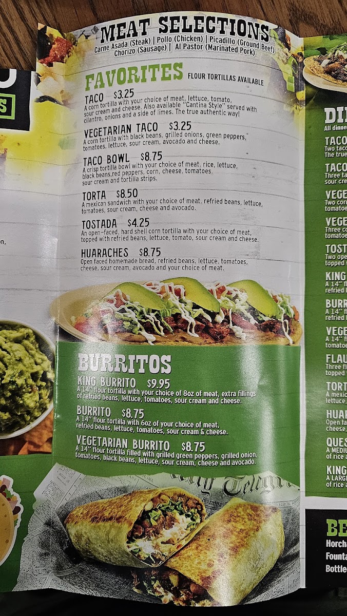 Menu El Fuego Tacos & Burritos-5