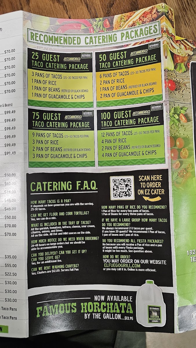 Menu El Fuego Tacos & Burritos-7