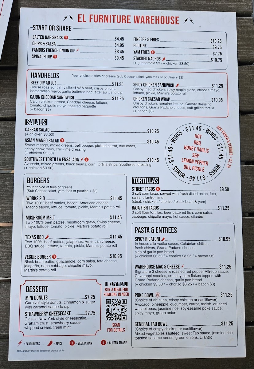 Menu El Furniture Warehouse-10