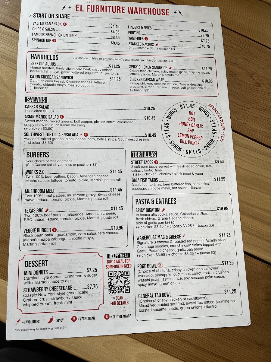 Menu El Furniture Warehouse-9