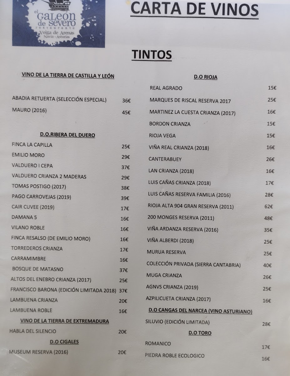 Menu El Galeón Restaurant-9