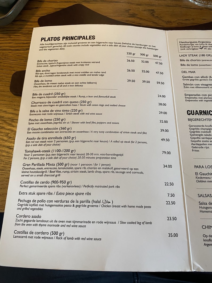 Menu El Gaucho-1
