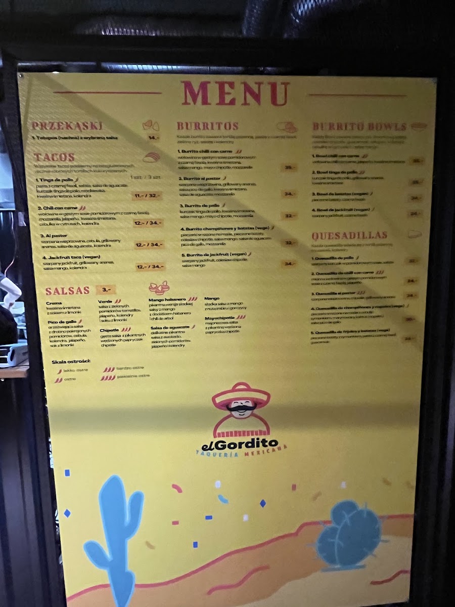 Menu El Gordito - Hala Świebodzki-2