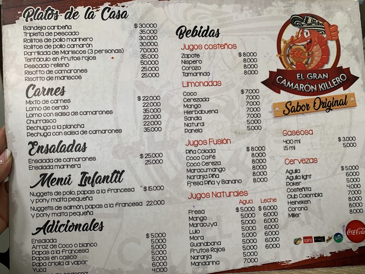 Menu El Gran Camarón Killero - Jordán-5