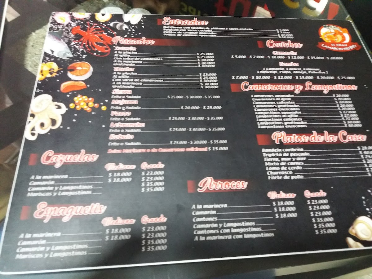Menu El Gran Camarón Killero - Jordán-9