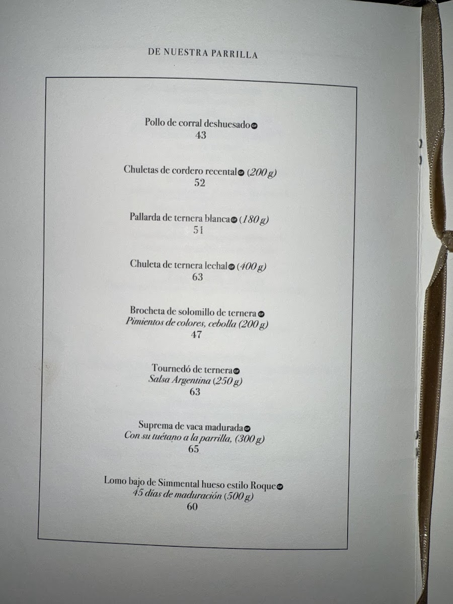 Menu El Grill De Marbella Club-6