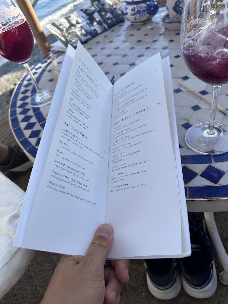Menu El Grill De Marbella Club-8