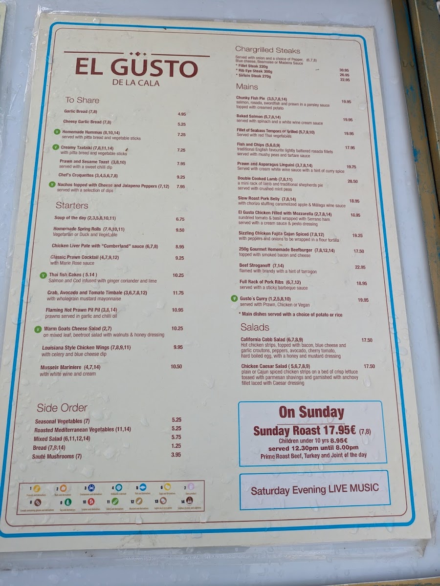 Menu El Gusto De La Cala-2