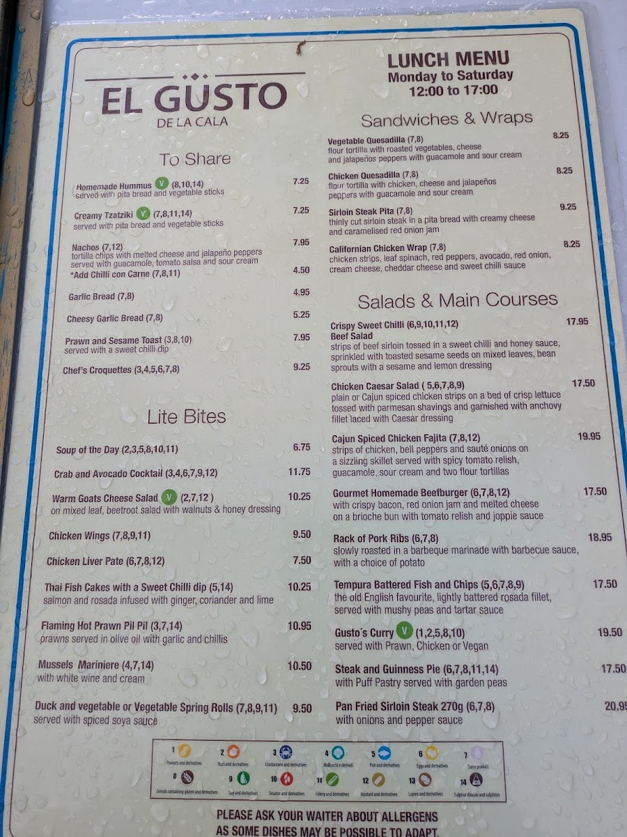 Menu El Gusto De La Cala-5
